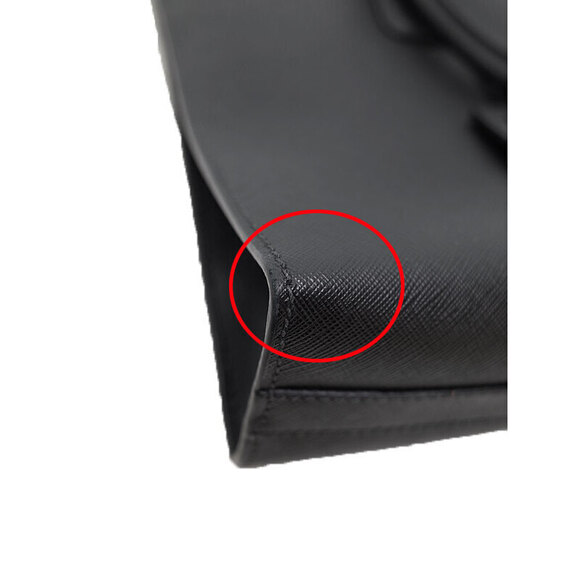 Prada Saffiano Leather Briefcase Business Bag - Picture 8 of 9